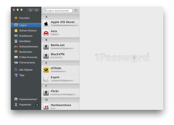 1Password 4