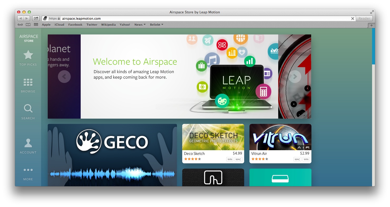 leap motion software download