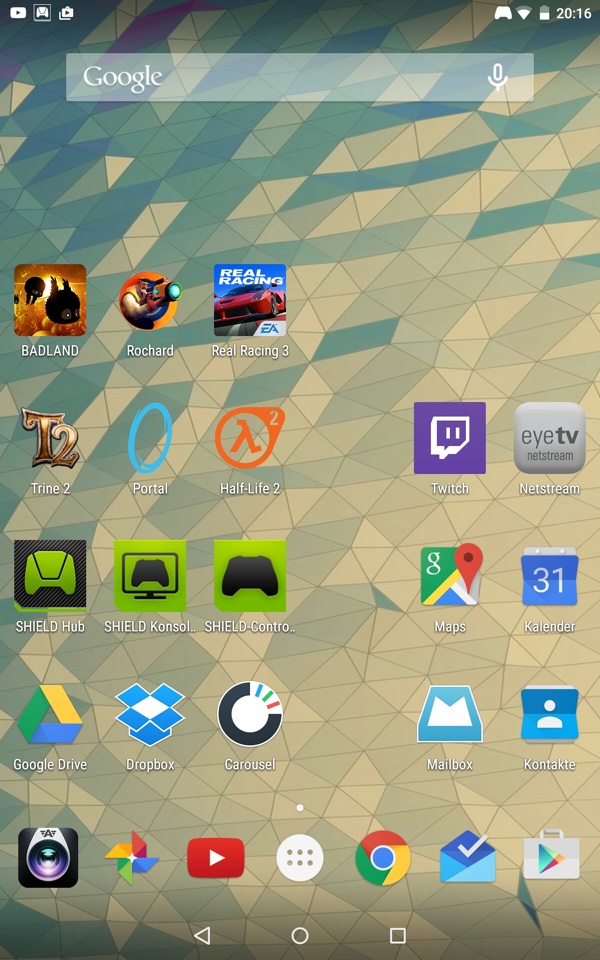 Android 5.0 Lollipop на NVIDIA Shield Tablet