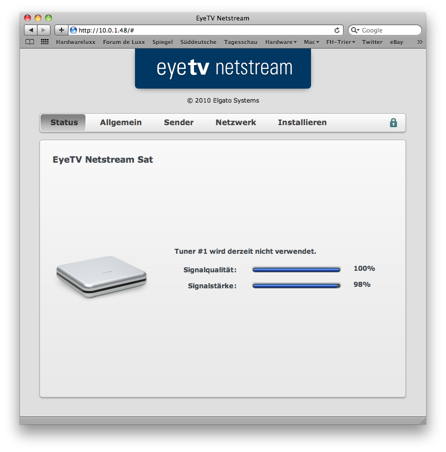 Test Elgato EyeTV Netstream Sat Hardwareluxx