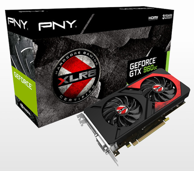 pny geforce gtx 960 4gb xlr8 oc gaming