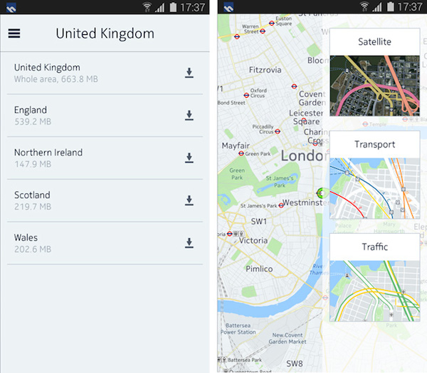 samsung gear maps