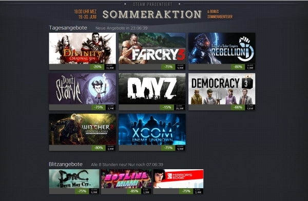 Steam Sommeraktion