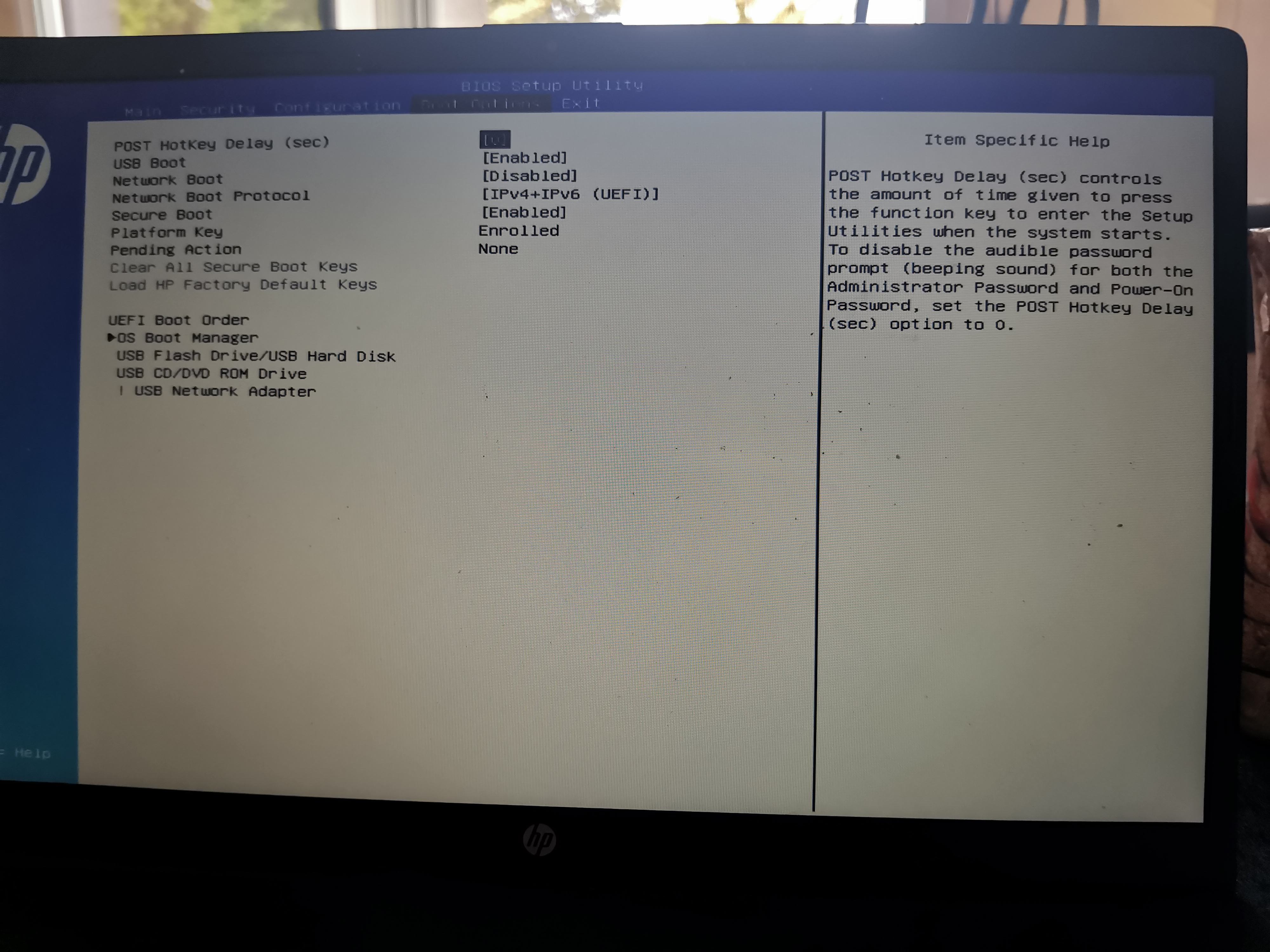 Hp sales probook boot