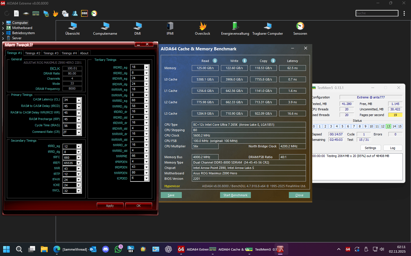 BIOS2201 XMP_tweaked stable 62.5ns Memory 16.6 L3 8000MTs 34-45-45-56-CR2 tWR48 tFAW24 Cache 4...png