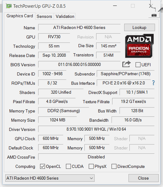 Ati radeon 4600 hotsell series drivers windows 10