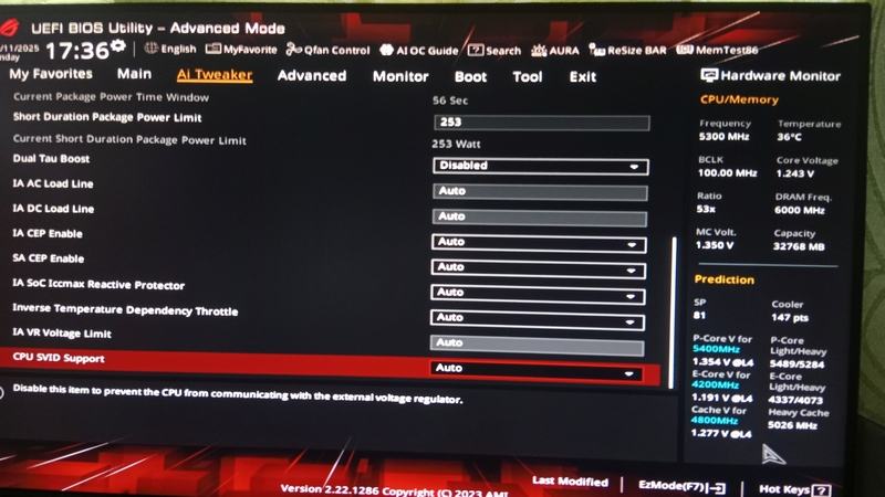 Strix-Z790-E WiFi (Model 1) i7-13700KF (Bios 1303) Alternate LieferDatum Aug-2023 pic2.jpg