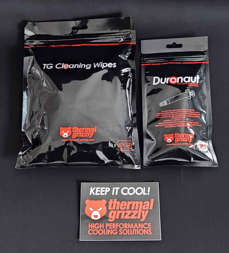 TG Cleaning Wipes und Duronaut verpackt nebeneinander