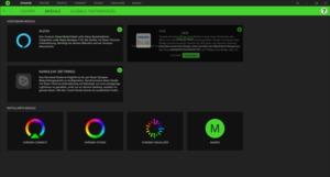 Die Software des Razer Blade 17 Mid 2021