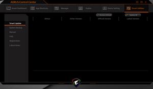 Die Software des Gigabyte Aorus 15P WB