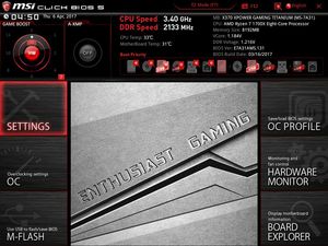 Der UEFI-Advanced-Mode beim MSI X370 XPower Gaming Titanium.
