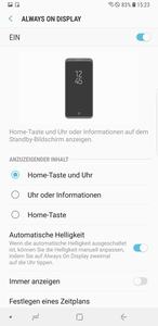 Vom Galaxy S8 hat Samsung die Always-on-Funktion übernommen