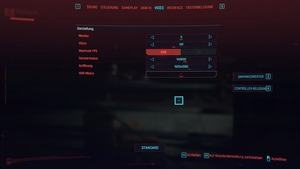 Cyberpunk 2077 - Einstellungen