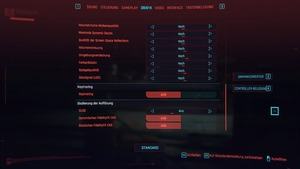 Cyberpunk 2077 - Einstellungen