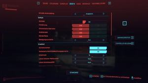 Cyberpunk 2077 - Einstellungen