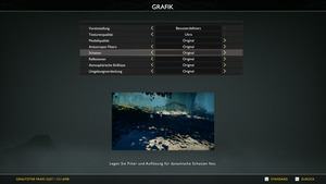 God of War: Einstellungen