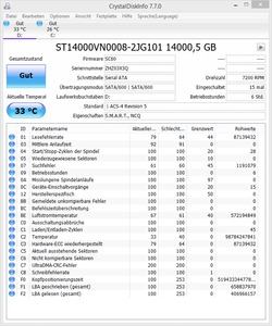 CrystalDiskInfo - Seagate IronWolf 14TB