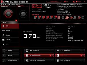 Das UEFI-BIOS in der EZ-Mode-Ansicht.
