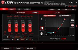 Das MSI Command Center kann sehr nützlich sein.
