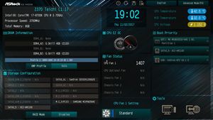 Das UEFI-BIOS in der EZ-Mode-Ansicht.