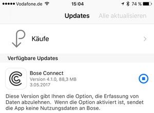 Bose Connect für iOS