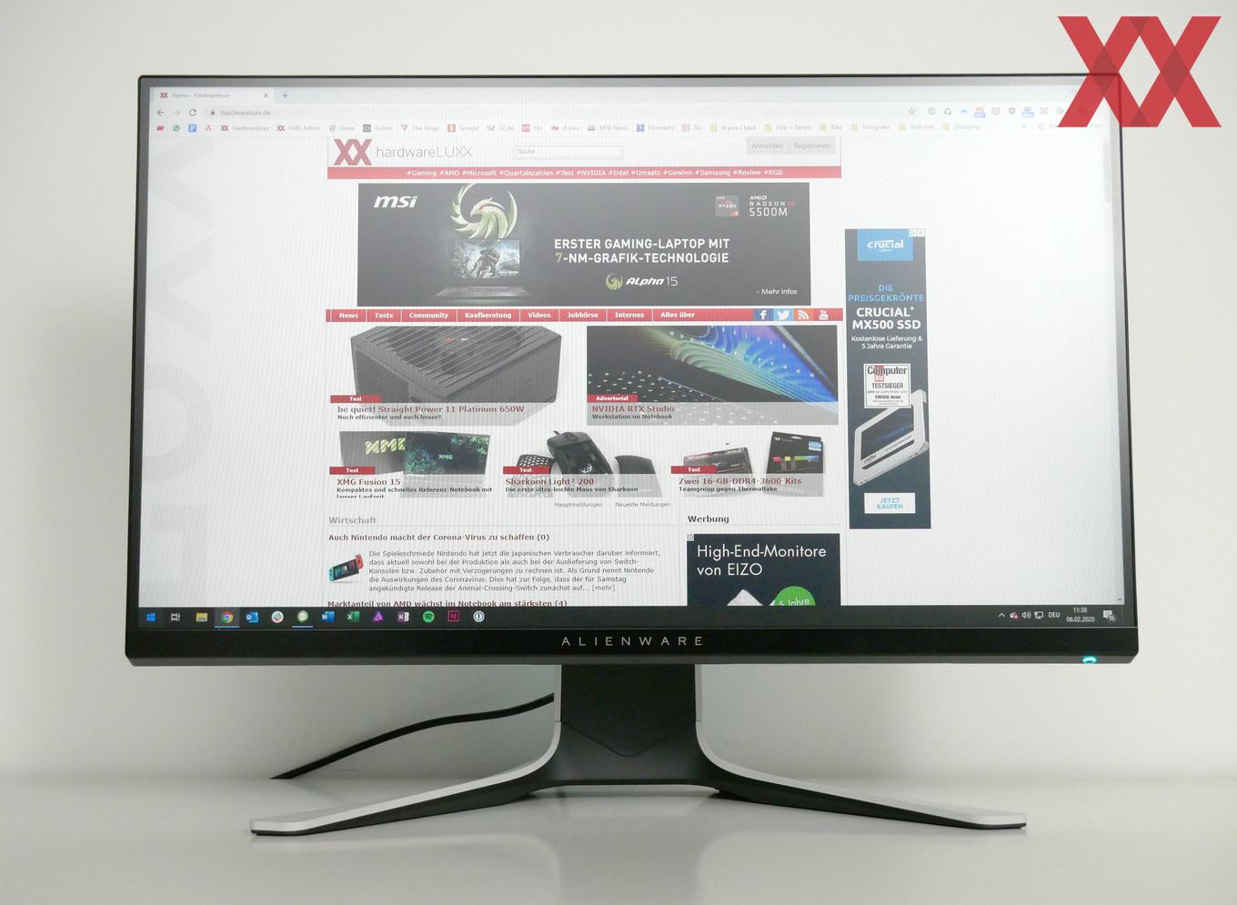 Alienware Aw2720hf Im Test Schnelles Ips Display Mit Auffalliger Optik Hardwareluxx