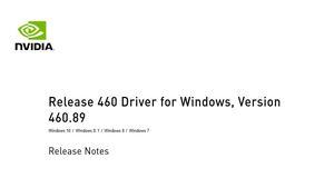 NVIDIA GeForce 460.89 Treiber NVIDIA GeForce 460.89 Treiber