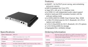 AMD Athlon 200GE und Ryzen Embedded V1000