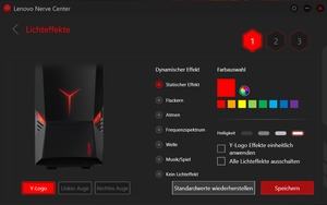 Die Software des Lenovo Legion Y920T