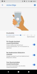 Active Edge erinnert an HTCs Edge Sense, muss aber mit weniger Funktionen auskommen