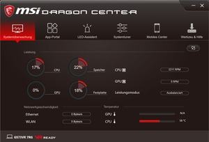 Die Software des MSI GS73VR 7RG Stealth Pro