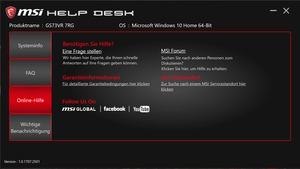 Die Software des MSI GS73VR 7RG Stealth Pro