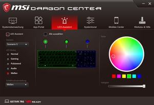 Die Software des MSI GS73VR 7RG Stealth Pro