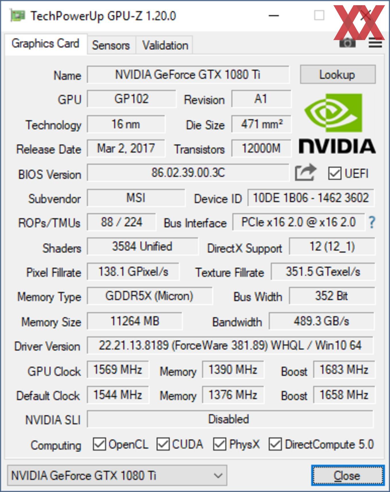 1080 test