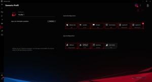 Die Software des ASUS ROG Strix Scar 17 G733QS