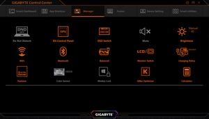 Die Software des Gigabyte Aero 17