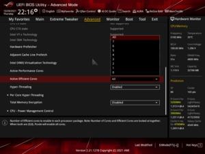 ASUS Z690 BIOS-Screenshotst