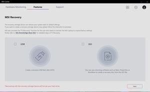 Die Software des MSI Aegis Ti5 11th