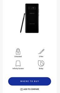 Samsung Galaxy Note 8 verfrüht auf der offiziellen Website