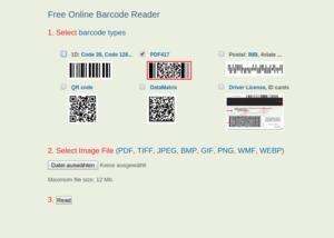 Free Online Barcode Scanner