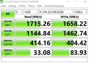 Die USB-3.2-Gen2x2-Performance (20 GBit/s) beim MSI MEG Z490 UNIFY über den ASMedia ASM3241.