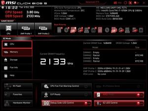 Der UEFI-EZ-Mode beim MSI MEG Z490 UNIFY