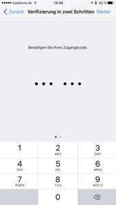 Two-Factor-Authentification in WhatsApp unter iOS