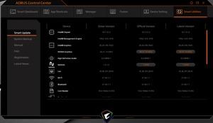 Die Software das AORUS 15G