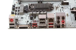 Das I/O-Panel beim MSI Z170A MPower Gaming Titanium.