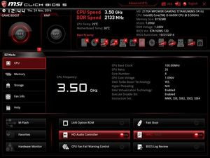 Der EZ-Mode beim MSI Z170A MPower Gaming Titanium.