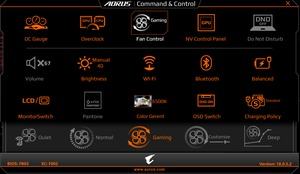 Die Software des AORUS X9 DT
