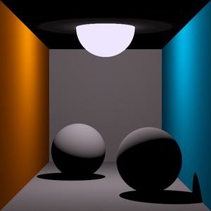 Ray Tracing mit Simulation von Schatten (Thomas Kabir, CC BY-SA 2.0 DE)