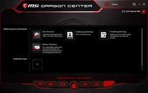 Die Software des MSI GT76 Titan DT 9SG Die Software des MSI GT76 Titan DT 9SG
