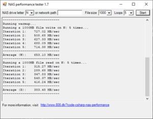 Synology HAT5300 8 TB Benchmarks RS820RP+